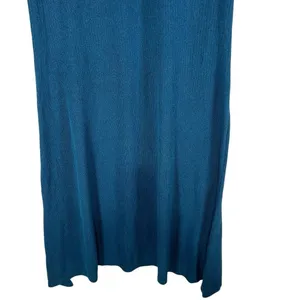 Free People‎ Beach Dress Womens Small Blue Maxi Puff Sleeve Cottage Prairie Boho thumbnail 3