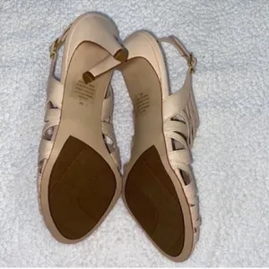 Marc Fisher Cream Leather Sandals (7.5M) thumbnail 7