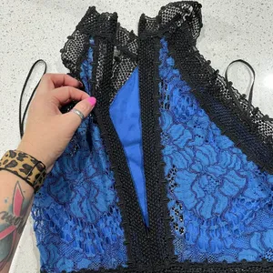 Alexis Size S Julianna Dress‎ Blue Black Lace Halter Midi Bodycon High Neck Gown thumbnail 10