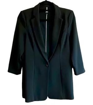 Roz & Ali black 3/4 sleeve Jacket, Who What Wear thumbnail 1