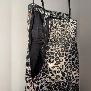 Urban Outfitters Spaghetti Strap Bodycon Slit Leopard Dress XS NEW #719 thumbnail 8