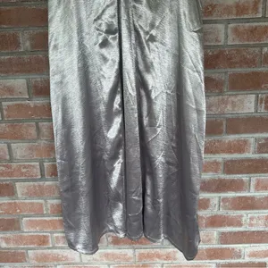 Native Youth Long Maxi Dress Silver Mismatched Buttons Women’s Small NEW thumbnail 13