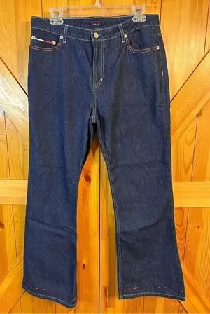 Vintage Tommy Hilfiger Sassy Hipster Flare Jeans Size 13/30 Y2K 2000 (4607) thumbnail 1
