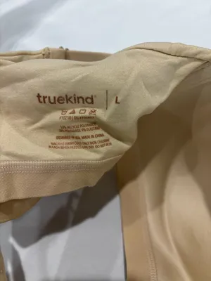 Truekind Supportive Comfort Wireless Shaping Bra Nude Size Large #10210 Tan thumbnail 4