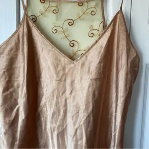 Women's Large Gold Satin Slip Dress Lingerie Fairy‎ y2k thumbnail 2