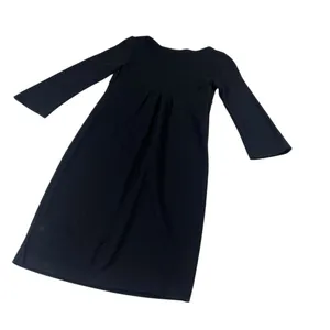Diane Von Furstenberg Athena Black Wool Knee Length Dress Size 4 EUC thumbnail 9