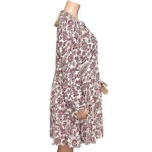 SÉZANE Leana Mini Dress, Ghalia Ecru Print, FR42/US10 thumbnail 9