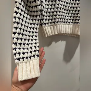 All in Favor Navy and Cream Stripe Knit Sweater‎ Size Xs thumbnail 3