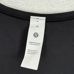 Lululemon Wundermost Nulu Square‎ Neck Sleeveless Bodysuit Black Size M New thumbnail 2