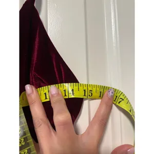 Burgundy Velvet Strappy Midi Dress thumbnail 4