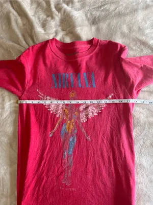 NIRVANA Vintage Wash Long Sleeve Band Tee Rock Music Iconic Women’s Sz S EUC thumbnail 4