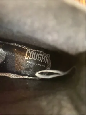 Cougar Nash Silver Combat Boots Metallic Waterproof Leather Hiking Lug Sole 6 thumbnail 7