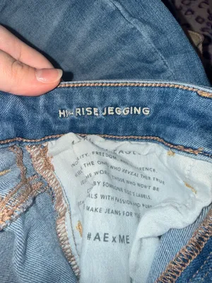American Eagle Light Wash High Rise Jeggings thumbnail 5