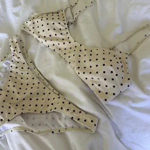 Polka Dot Bikini White Size L thumbnail 3