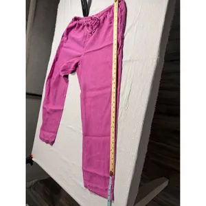 Sunbelt Women's XL Magenta Pink 100% Linen 2 Piece Shirt and Pants Set USA Made thumbnail 7