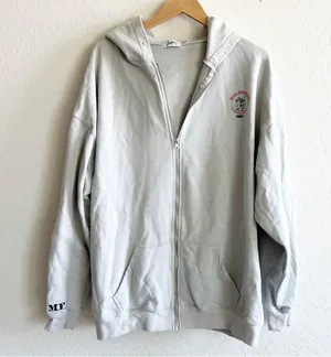 The Mayfair Group Made You Smile Chrome Zip-Up Hoodie - One Size Plus thumbnail 2