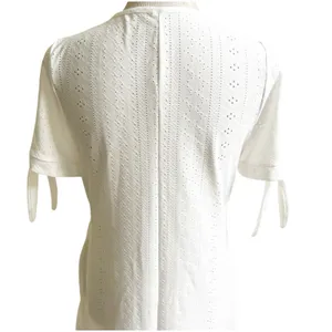 Eyelet Maxi Dress Size Medium NWT Boutique Slit Sleeves Milkmaid Coquette thumbnail 6