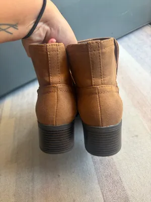 Tan suede ankle boots thumbnail 7