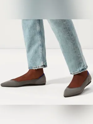 Rothy's The Point Cloud Grey Size 10 Womens Flats Retired Color thumbnail 4