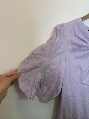 Farm Rio Lilac Short Sleeve Knotted Mini Dress thumbnail 4