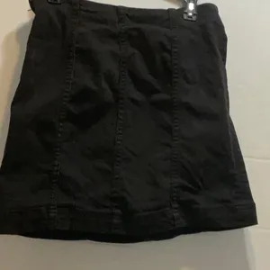 Free people Black High Waisted Mini Skirt, Used Condition. thumbnail 1