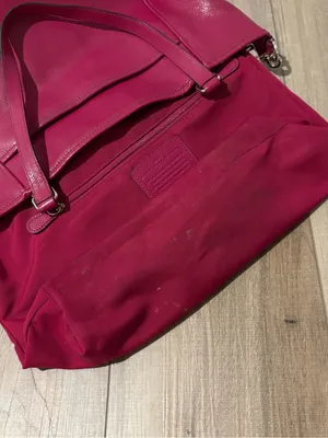 Coach Crossgrain Leather convertible‎ Pocket Tote F34497 Cranberry thumbnail 6