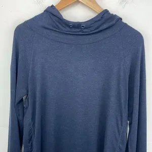Athleta Dark Blue Hooded Long Sleeve Top women’s size Small thumbnail 2