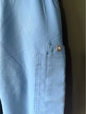 FIGS Technical Collection Light Blue Scrub Pants XXS thumbnail 7