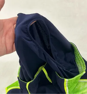 Nike Dri Fit Navy & Lime Seattle Seahawks Athletic Running Gym Shorts Womens S/M thumbnail 6