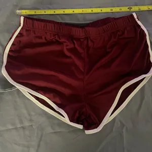 Women's Burgundy Athletic Shorts thumbnail 1