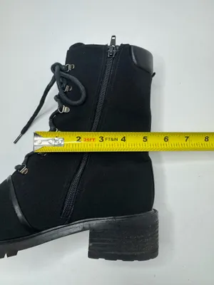 Stuart Weitzman Black Gore-Tex Side Zip Boots Womens Size 7B thumbnail 11
