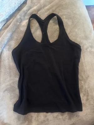 Lululemon racerback black tank  thumbnail 1