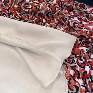 Jones New York White Tan Red midi skirt 90s Boho Coastal Cowgirl Professional thumbnail 7
