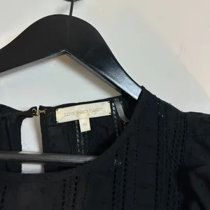 LOVESHACKFANCY Natasha Dress in Black Size X-Small thumbnail 5