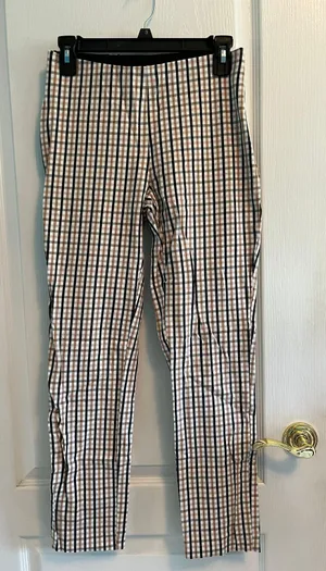 A New Day (Target) Brown Plaid Skinny Pants thumbnail 1