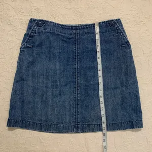 Boden A-Line 100% Cotton Medium Wash Denim Jean A-Line Casual Skirt thumbnail 7
