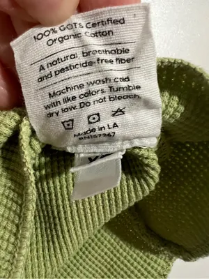 Mate the Label Waffle Shorts in Pistachio Size XS Light Green Loungewear thumbnail 5