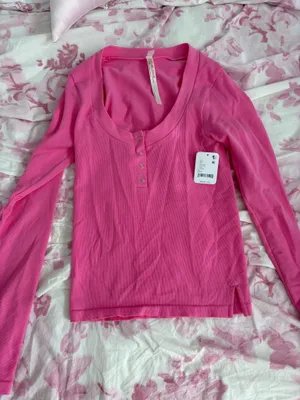 Pink Free People long sleeve thumbnail 1