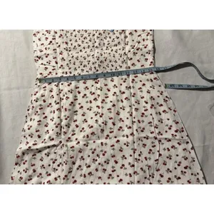 Aeropostale Mini Dress Women L Cherry Print Peasant Top Spring Fashion thumbnail 5