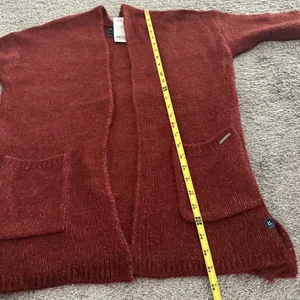 Abercrombie & Fitch Open-Front Cardigan Sweater - Rust Brown thumbnail 5