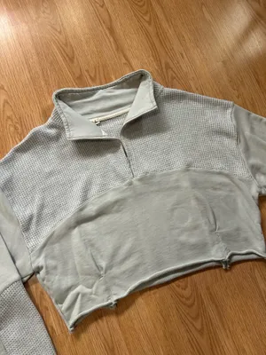 Quarter Zip Cropped POL Top thumbnail 7
