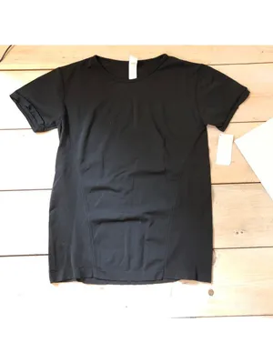 Fabletics NWT Women's Black Mesh Athletic Shirt Size L thumbnail 6