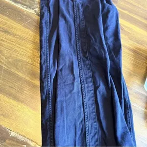Xirena Navy Blue Thatcher Pants Button Fly Straight Leg Relaxed XS Boyfriend thumbnail 13