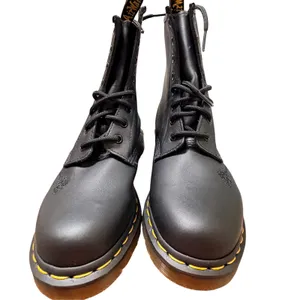 Dr. Martens 1460 Vonda Mono Black Floral Embroidered Leather Boots Women 8 US thumbnail 4