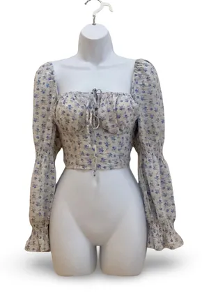 Suite 2939 Cropped Top White thumbnail 1