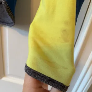 Lululemon Runder Under Reversible Long Sleeve Top in Blue, Grey, & Yellow thumbnail 8