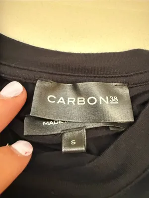 Carbon38 Black Sleeveless Draped Tank thumbnail 3