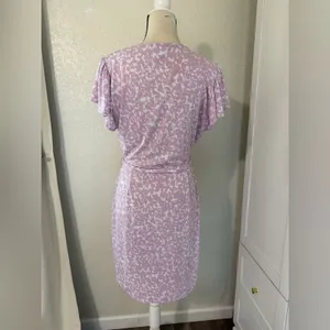 Nine‎ West flutter sleeves wrap dress, Size Large thumbnail 6