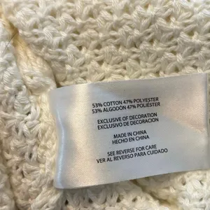 Gap Size XL Crewneck Textured Knit Sweater Jumper Creamy White Ivory thumbnail 4