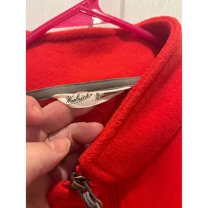 Woolrich‎ Womens Red Fleece Full Zip Vest Stand Collar XL Outdoor Gorpcore 18566 thumbnail 4